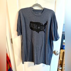 Hamilton blue Rise Up Broadway T-shirt XXL